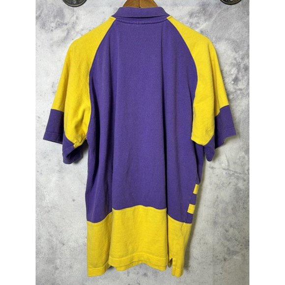 Vintage Pro Player Los Angeles Lakers Shirt Mens XL 1/2 Zip Embroidered Shooting - Picture 2 of 14